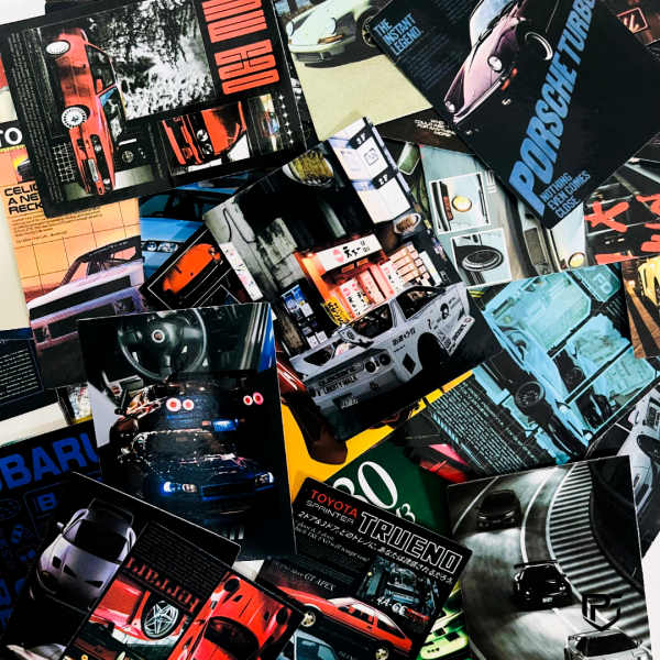 Retro Throttle Aesthetic Sticker Pack | 50-Piece JDM & Euro Classic Car Decals