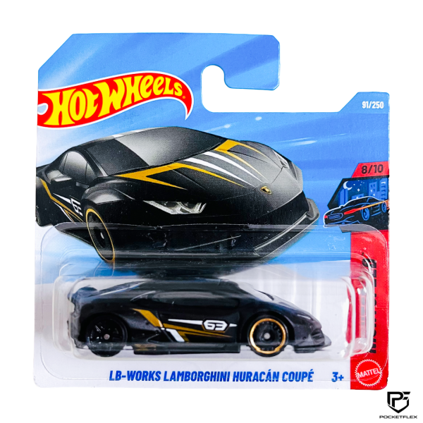 Hot Wheels | LB-WORKS LAMBORGHINI HURACAN COUPE | 8/10 & 91/250 - BLACK