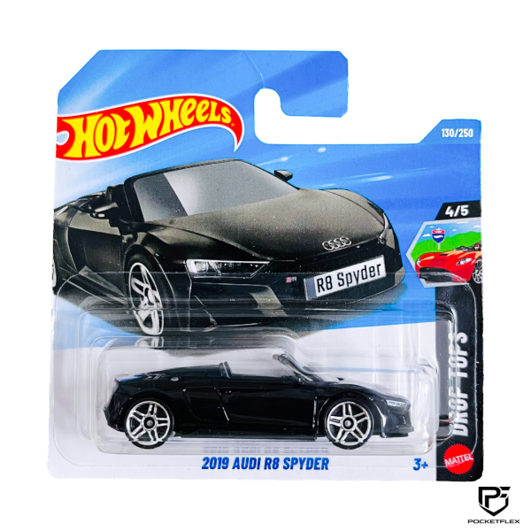 Hot Wheels | 2019 AUDI R8 SPYDER | 4/5 & 130/250 - BLACK