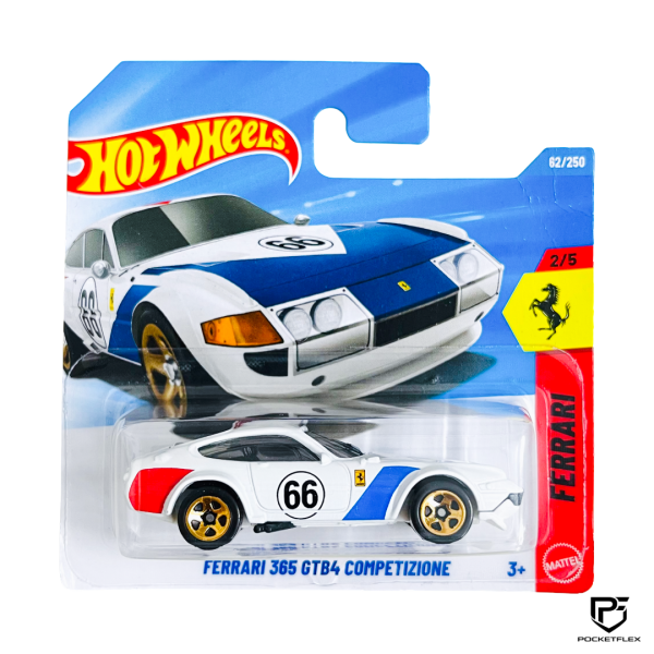 Hot Wheels | FERRARI 365 GTB4 Competezione | 2/5 & 62/250 - WHITE
