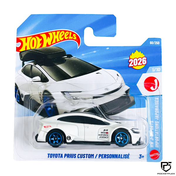 Hot Wheels | TOYOTA PRIUS CUSTOM/PERSONNALISE | 1/10 & 60/250 - WHITE